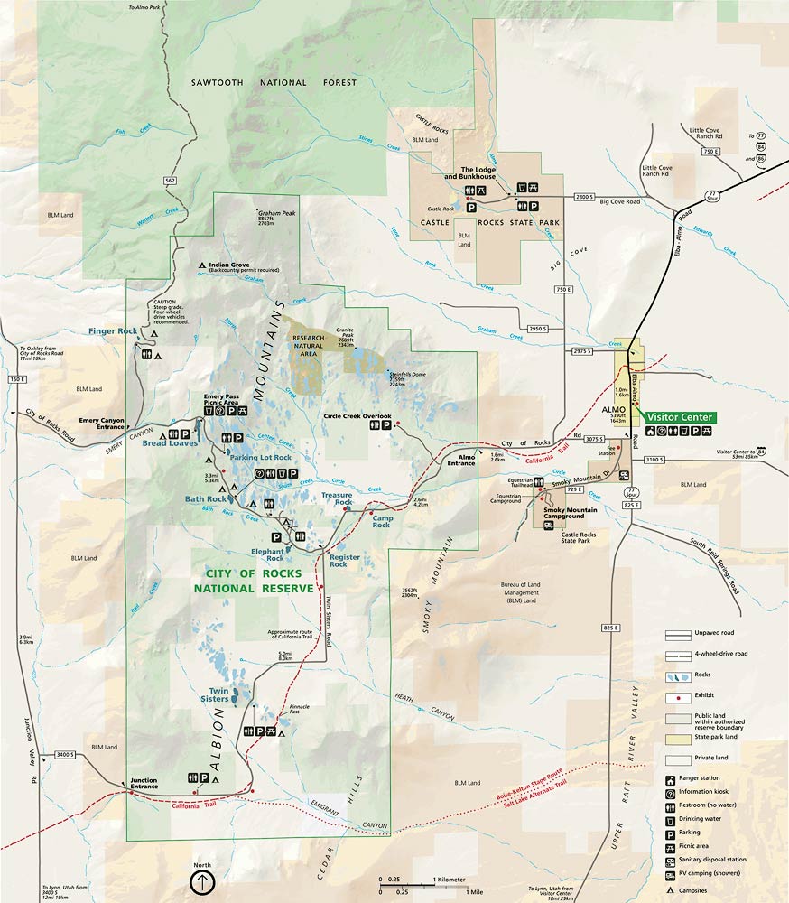 City of Rocks NPS Map