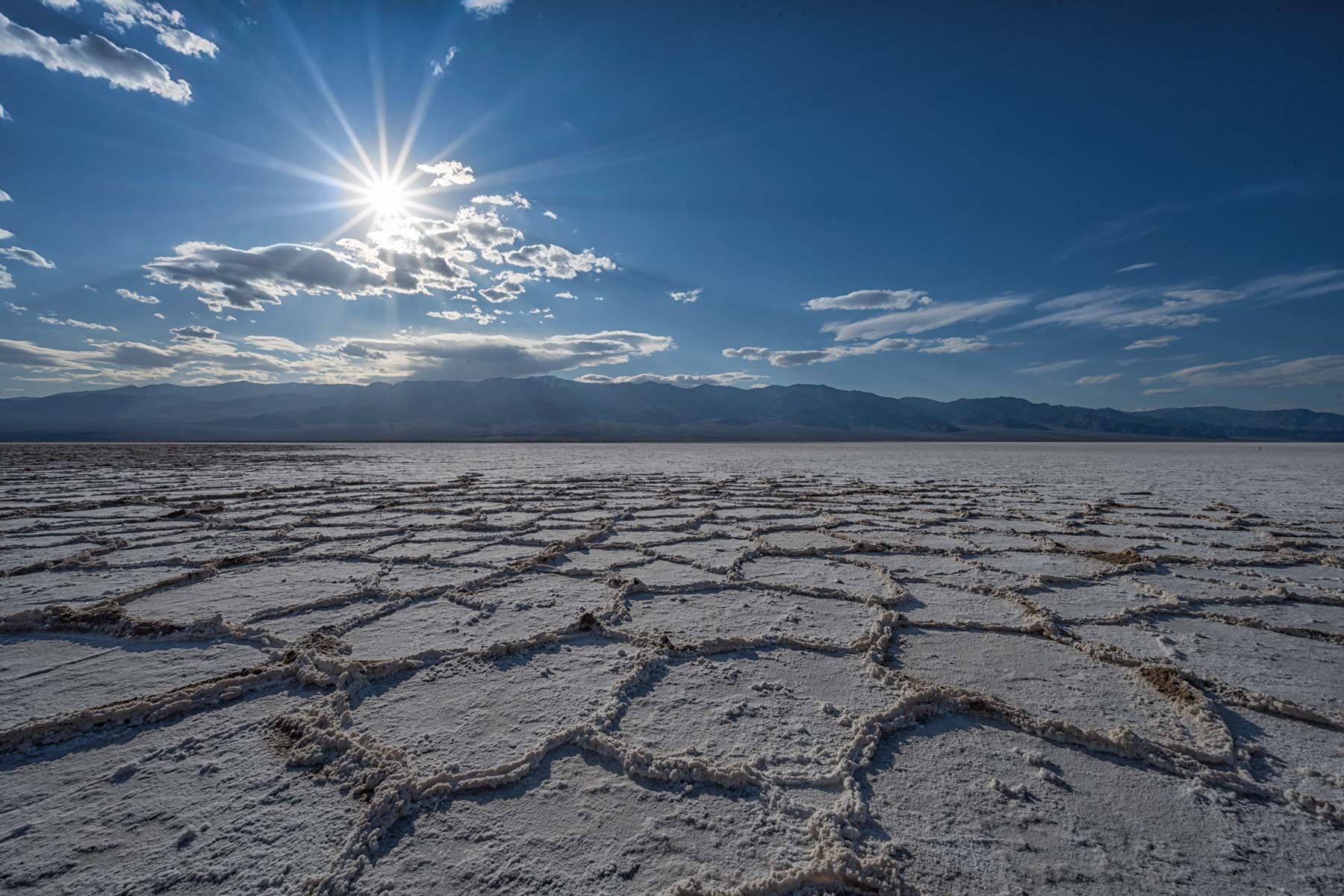 Badwater salt ridges in Death Valley National Park