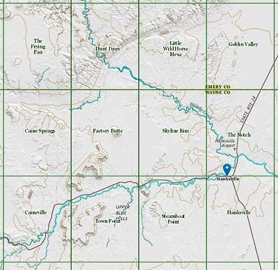 Factory Butte Index Map