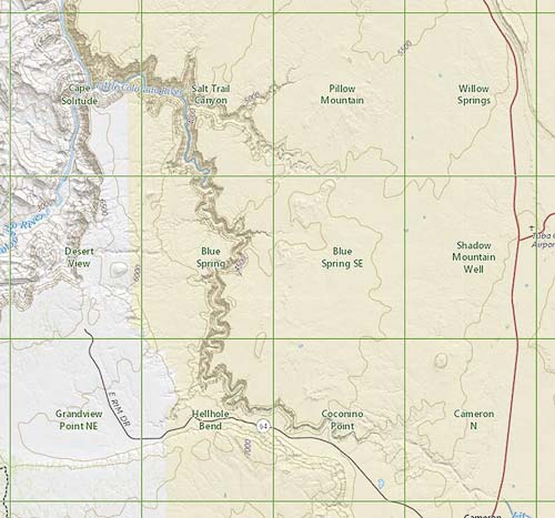 Little Colorado River topo maps