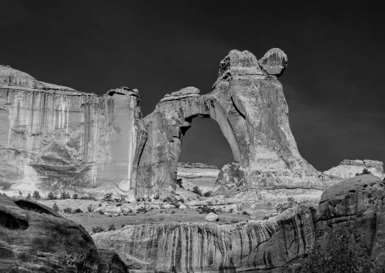 Angel Arch BW Angel Arch in the Needles District of Canyonlands National Park