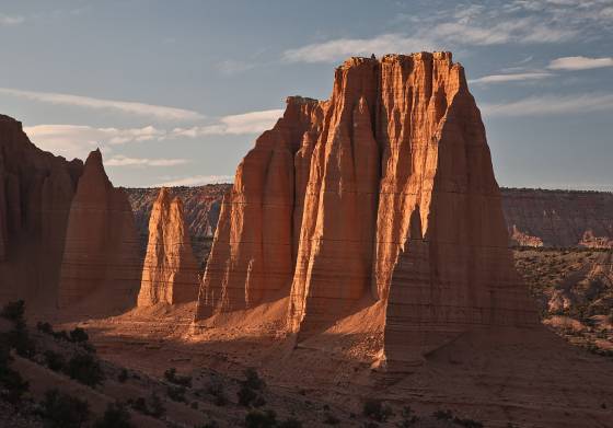 Cathedral Mountain Upper Cathedral Valley in Capitol Reef National Park
