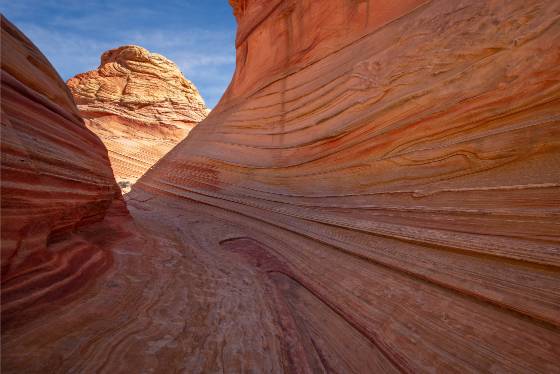 South of the Wave Slot Wave like rock formation south of The Wave in Coyote Buttes North, Arizona