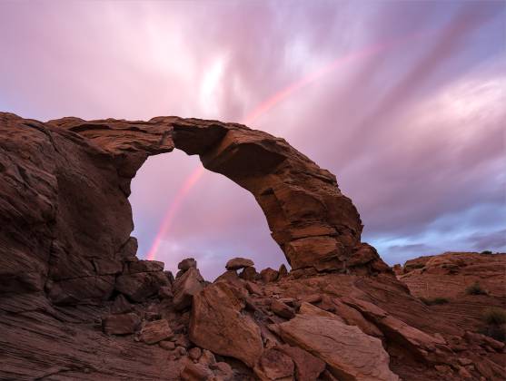 Arsenic Arch Rainbow Arsenic Arch near Hanksville, Utah