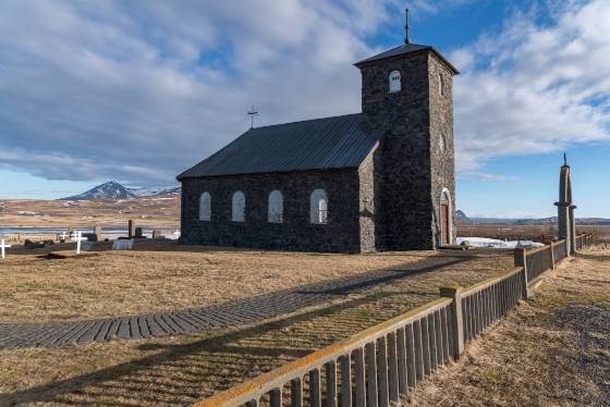 Thingeyrar Church 4 Thingeyrar Church in northwest Iceland.