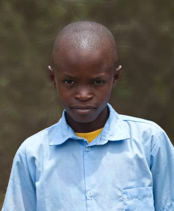Abusaba Teenager Portrait Abusaba teenager, seen on Mfangano Island in Kenya.