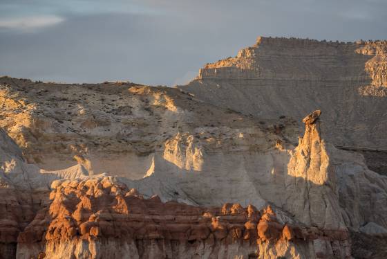 View of Upper rimrocks Hoodoos located in the Lower Rimrocks area of the Grand Staircase