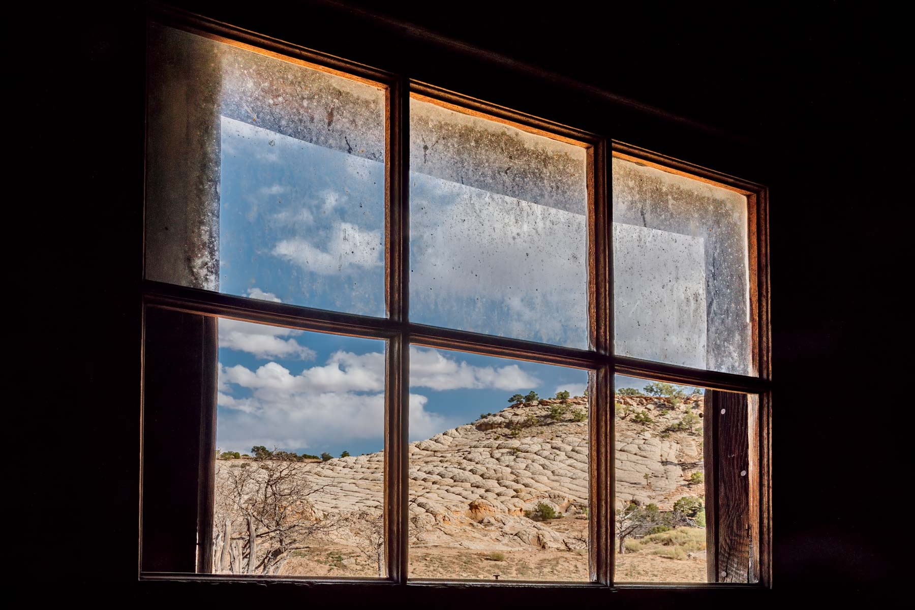 Window at Joes Ranch in Vermilion Cliffs  National Monument