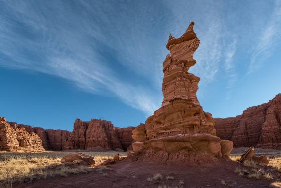 Hopi Clown Backlit 2 The Hopi Clown rock formation near Tohachi Wash, Arizona