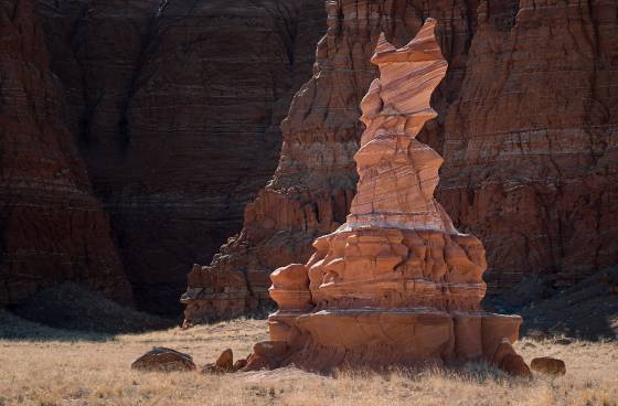 Hopi Clown Backlit The Hopi Clown rock formation near Tohachi Wash, Arizona