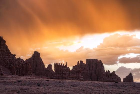 Tohachi Wash at Sunset Tohachi Wash in the Navajo Nation, Arizona