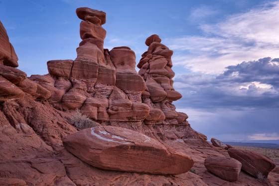 Red and White 2 Rock formations on Ward Terrace near the Adeii Eichii Cliffs