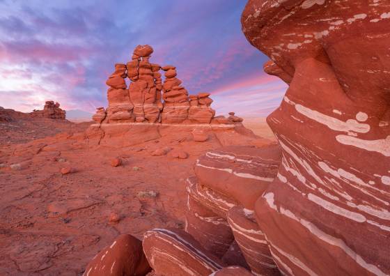 Sky CIty before Dawn Sky City rock formation on Ward Terrace below the Adeii Eichii Cliffs