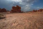 Dinosaur footprints on Ward Terrace in the Adeii Eichii Cliffs