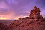 Magenta Colored Sunset on Ward Terrace in Adeii Eichii Cliffs