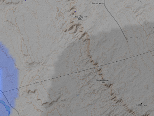 Dark Sky Map of Sedona