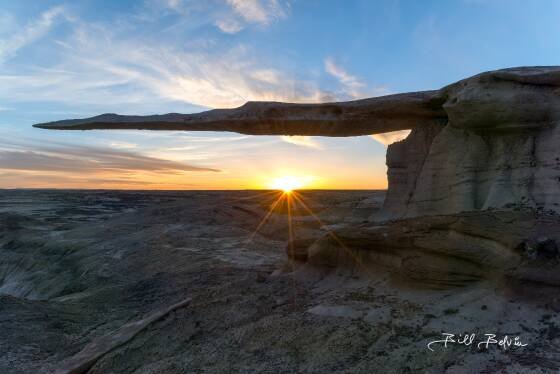 Sunset at the King of Wings Sunset at The King of Wings in Ah-Shi-Sle-Pah Wash, New Mexico