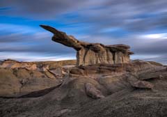 Long Exposure of the King of Wings in Ah-shi-sle-pah Wash, New Mexico