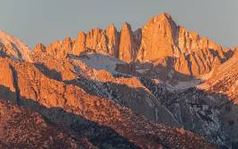 Mount Whitney at dawn Mount Whitney at dawn seen from Alabama Hills, California