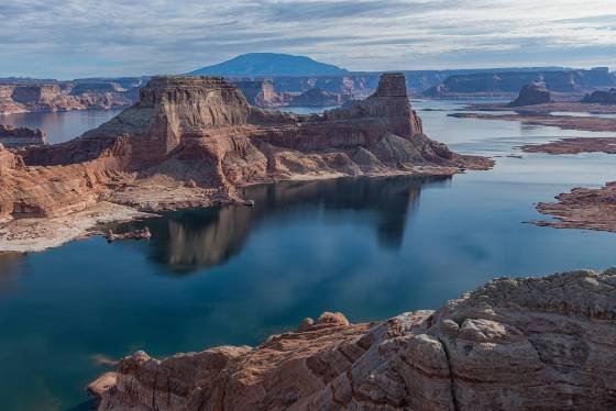 Gunsight Butte 3 Sunrise Views of Lake Powell from Alstrom Point