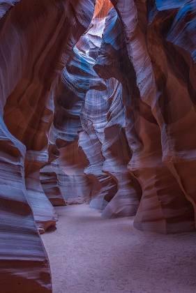 Upper Antelope Canyon Floor 2 the floor of Upper Antelope Canyon in Page, Arizona