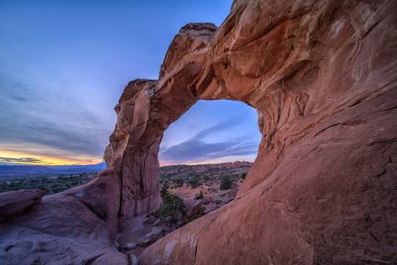 Broken Arch Blue Hour 2 Broken Arch in Arches NP before sunrise
