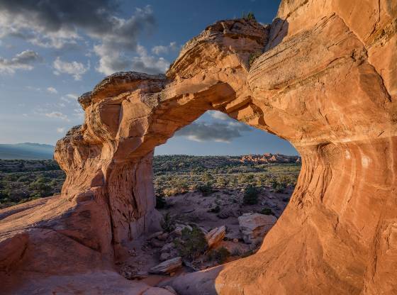 Broken Arch at Dawn Broken Arch in Arches National Park early morning