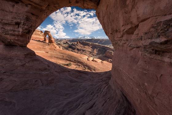 Delicate Arch through Frame Arch 2 Delicate Arch seen through Frame Arch