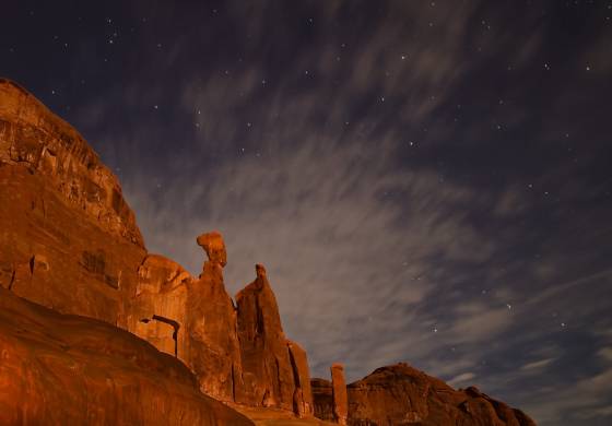Queen Nefertiti at Night Queen Nefertiti in Arches NP at Night