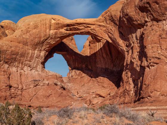 Double Arch Double Arch in the Windows Artea of Arches NP