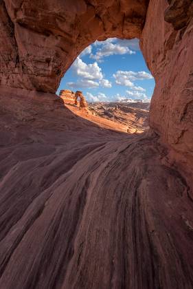 Delicate Arch through Frame Arch Delicate Arch seen through Frame Arch