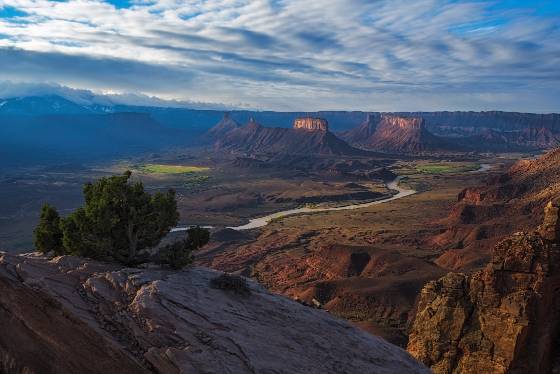 Dome Plateau Overlook 13 View of the Colorado River from Dome Plateau Overlook at sunrise