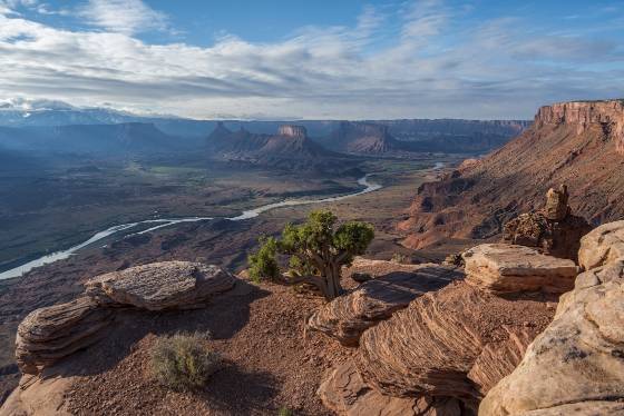 Dome Plateau Overlook 14 View of the Colorado River from Dome Plateau Overlook at sunrise