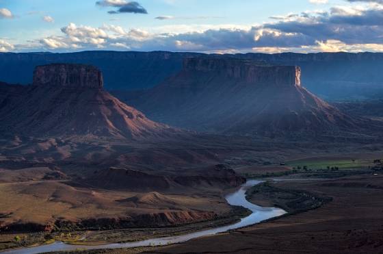 Dome Plateau Overlook 9 View of the Colorado River from Dome Plateau Overlook at sunset