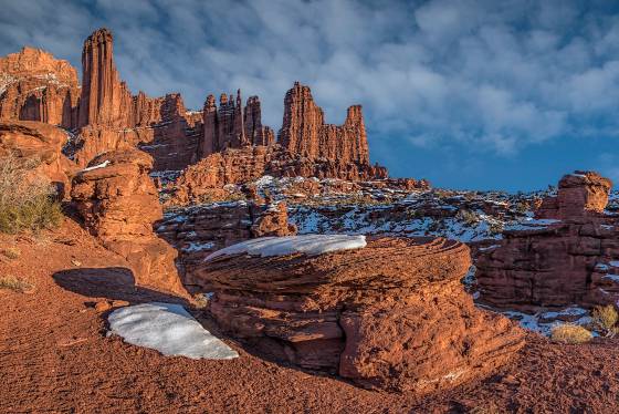 Fisher Towers 1 Fisher Towers in WInter