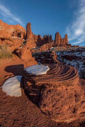 Fisher Towers 2 Fisher Towers in WInter