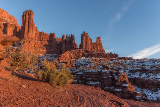 Fisher Towers 3 Fisher Towers in WInter