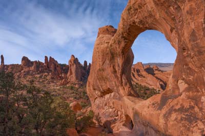 Double O Arch in Arches National Park