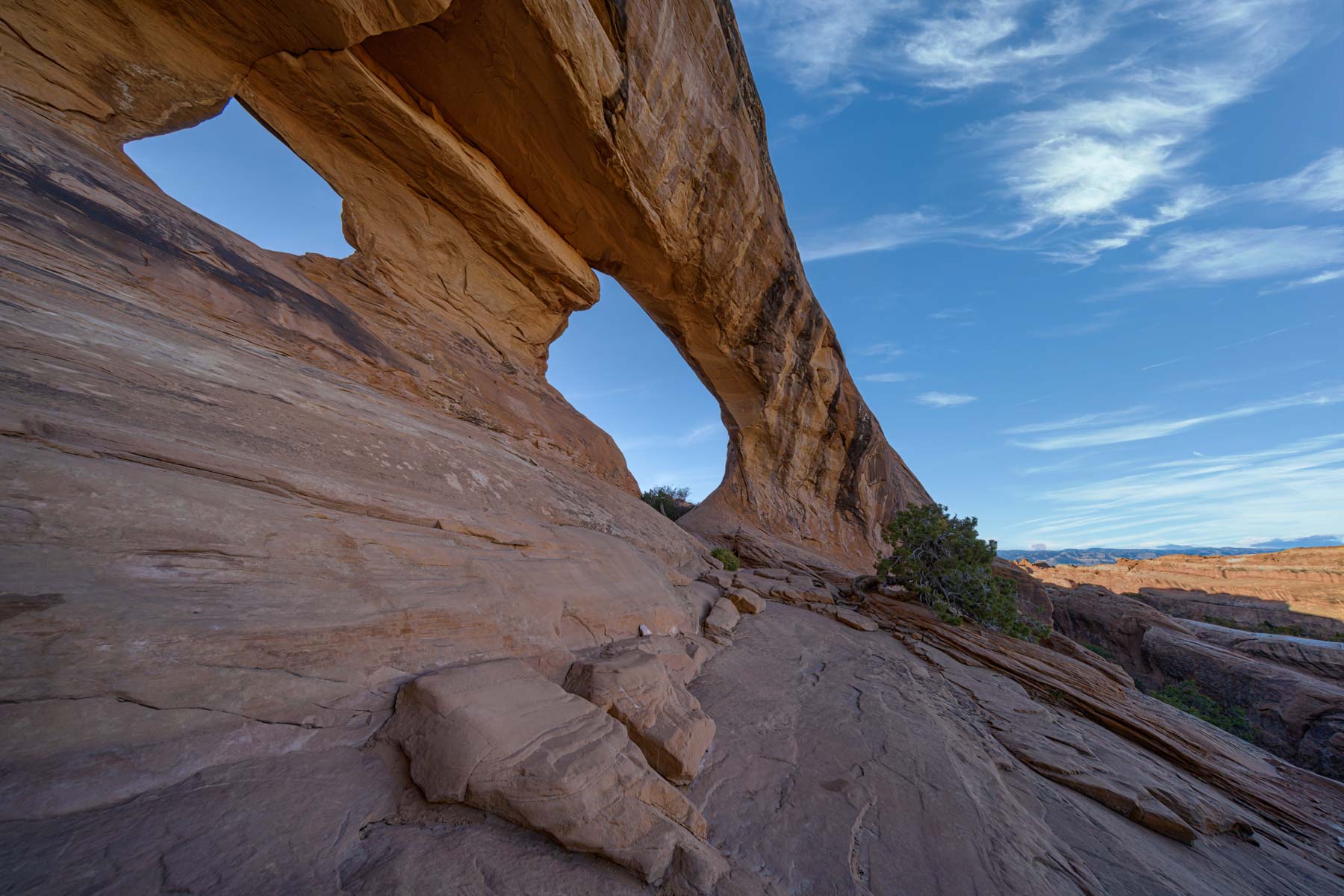 Partition Arch mid-afternoon