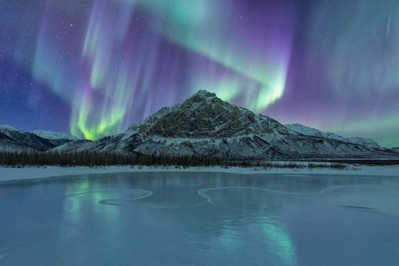 Dietrich River 10 The aurora over the Dietrich River in Northern Alaska.