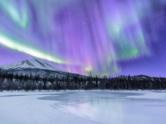 Dietrich River 11 The aurora over the Dietrich River in Northern Alaska.