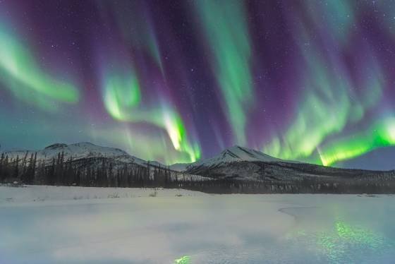Dietrich River 12 The aurora over the Dietrich River in Northern Alaska.