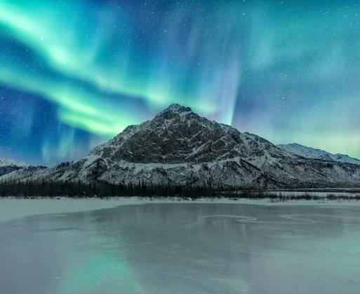 Dietrich River 13 The aurora over the Dietrich River in Northern Alaska.