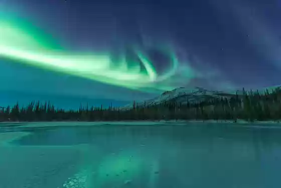 Dietrich River 7 The aurora over the Dietrich River in Northern Alaska.