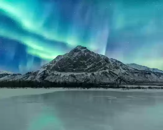 Dietrich River No 13 The aurora over the Dietrich River in Northern Alaska.