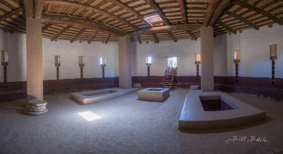 Great Kiva Panorama The Great Kiva in Aztec Ruins National Monument