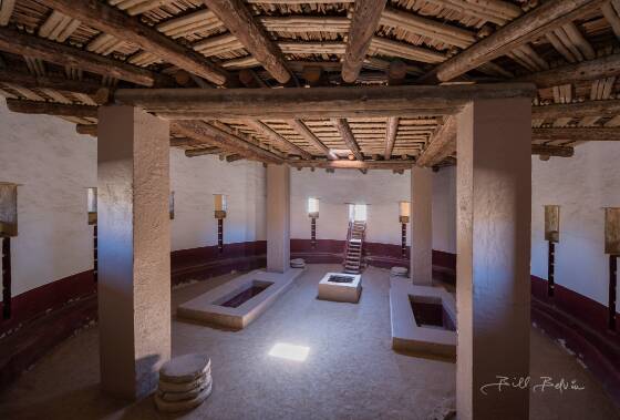 The Great Kiva at 14mm The Great Kiva in Aztec Ruins National Monument