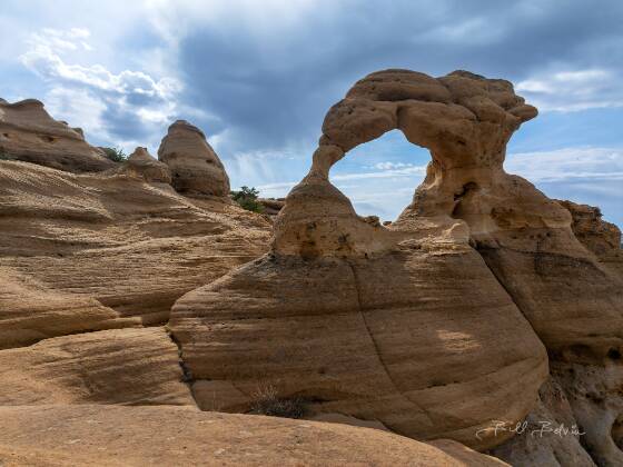 Rooftop Arch Drone 2 Milky Way Arc over Lee Mountain and Courthouse Butte in Sedona