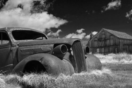 1937 Chevy Coupe BW 1937 Chevy Coupe in Bodie State Historical Park, California