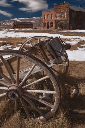 Wagon Wheel No 2 Wagon Wheels in Bodie State Historical Park, California